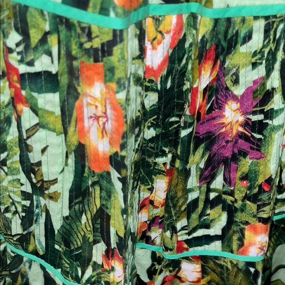 Coldwater Creek Tropical Print A-Line Skirt - Picture 3 of 11